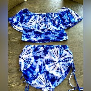 Blue Tie Dye Set 1X